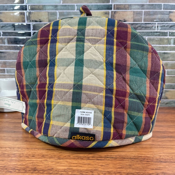 Farm House Style Plaid Quilted Tea Cozy ~ Teapot Warmer ~ NEW - Picture 2 of 6